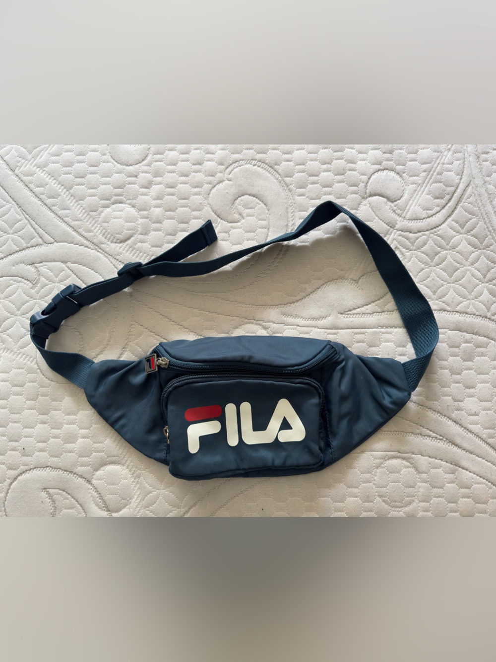FILA Navy Blue Waist Bag with White & Red Logo